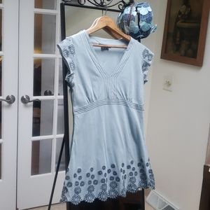 BCBG Max Azria knit top with embroidery